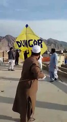 Basant Festival   Big Yellow Kite Flying