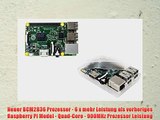 Starter 8er Set : Raspberry Pi 2 Model B / 2A Netzteil 2000 mA / transparentes Geh?use / Wifi