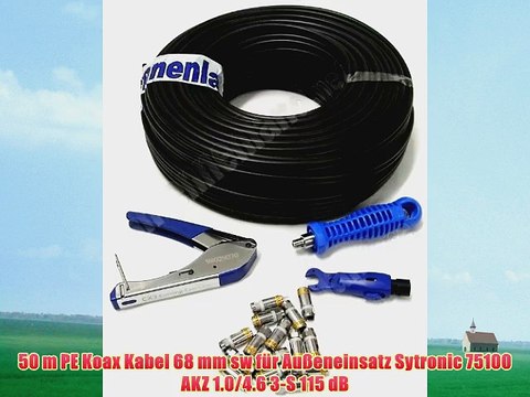 CX3 Verkabelungspaket Outdoor basic mit 50 m Profi-Qualit?ts-SAT-Kabel und original Cabelcon-Werkzeug