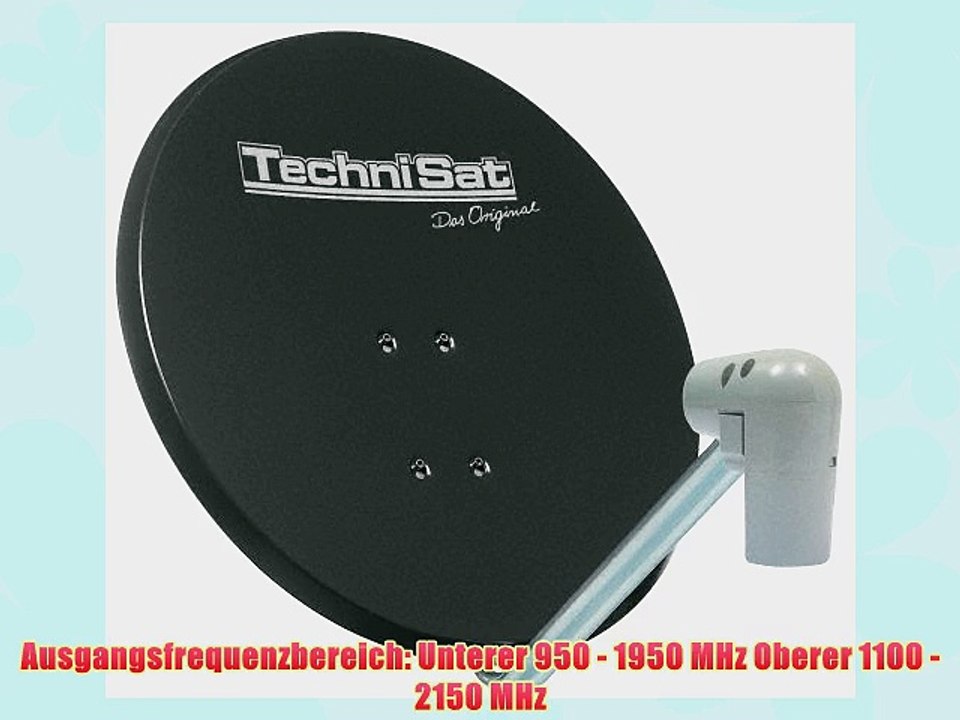 TechniSat SATMAN 850 plus und UNYSAT-Universal-V/H-LNB grau