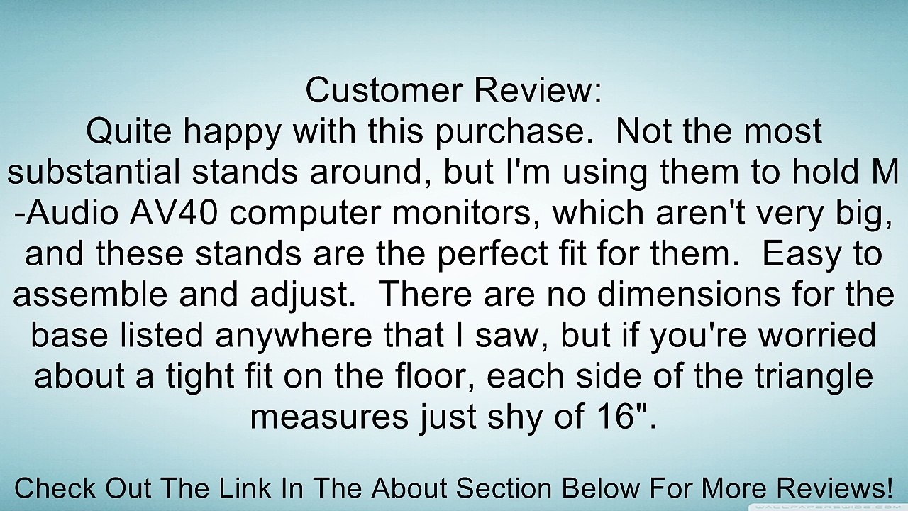 Samson MS200 Heavy Duty Studio Monitor Stands Review