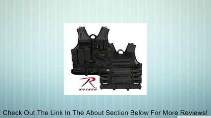 Rothco Black Tactical Cross Draw Police SWAT Deputy Sheriff Raid Hunting Shooting Vest Jacket MULTIPLE Pockets & Pouches Fits MOST Medium Frame Pistols Review