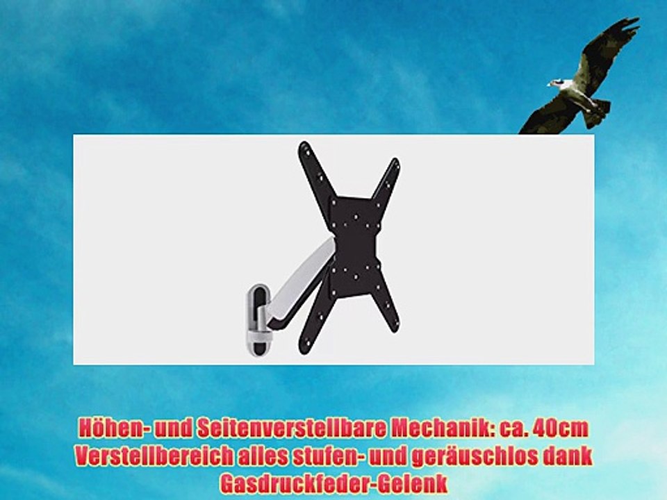 PureMounts TV Wandhalterung PM-Move-52A - Flach vollbeweglich neigbar schwenkbar h?henverstellbar