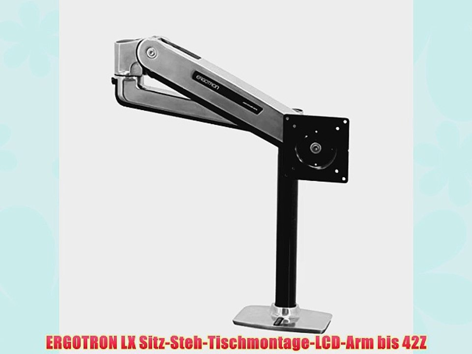 ERGOTRON LX Sitz-Steh-Tischmontage-LCD-Arm bis 42Z