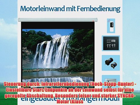 ULTRALUX ? DELUXE Motor Leinwand | 287 cm (112) Diagonale | 250 x 141 cm wei?e Fl?che | 16:9