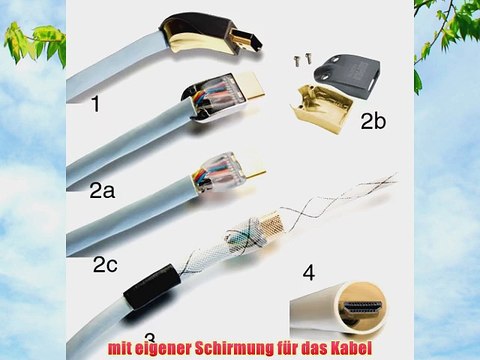 Supra HDMI Kabel 3m / abnehmbares Steckergeh?use (high speed with ethernet)
