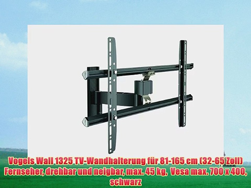 Vogels Wall 1325 TV-Wandhalterung f?r 81-165 cm (32-65 Zoll) Fernseher drehbar und neigbar