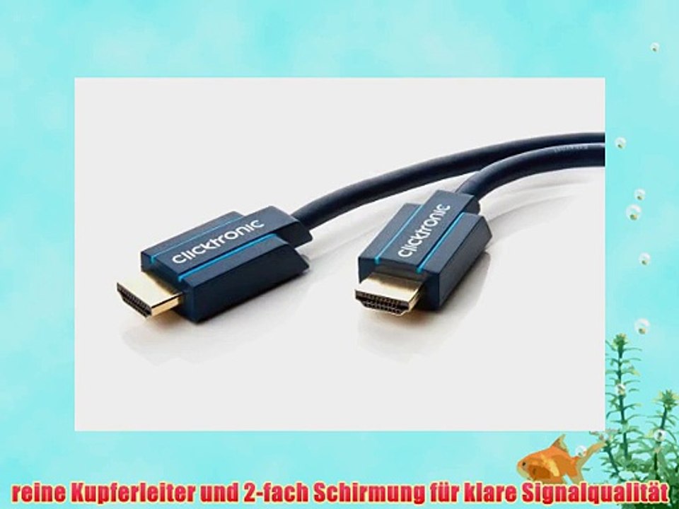 Clicktronic Casual Standard HDMI Kabel mit Ethernet (Full HD 3D-TV ARC 125m)