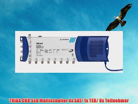 TRIAX CKR 5x8 Multischalter 4x SAT/ 1x TER/ 8x Teilnehmer