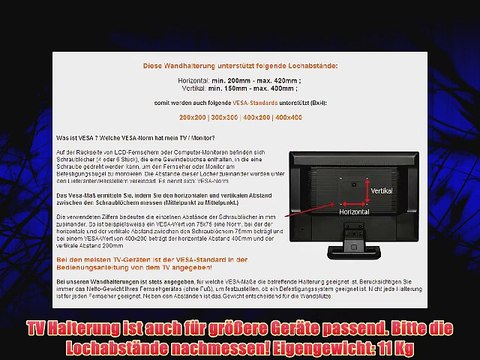 Ricoo ? Wandhalterung TV Schwenkbar Neigbar S1844 Wand Halterung Fernseher Wandhalter LED LCD