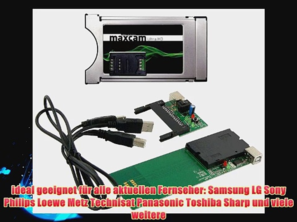Maxcam Ultra Twin CI-Modul mit USB-Programmer Set