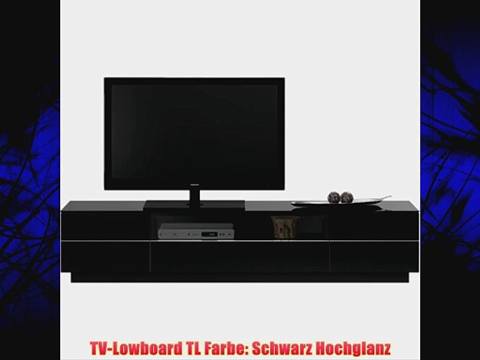 TV-Lowboard TL Farbe: Schwarz Hochglanz