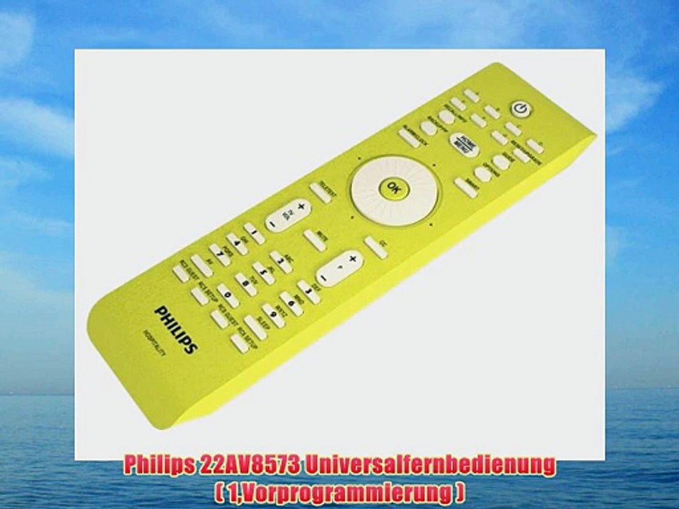 Philips 22AV8573 Universalfernbedienung ( 1Vorprogrammierung )
