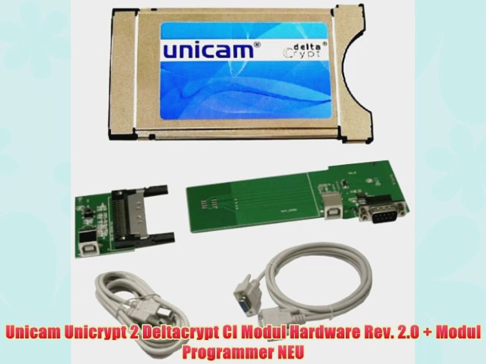 Unicam Unicrypt 2 Deltacrypt CI Modul Hardware Rev. 2.0   Modul Programmer NEU