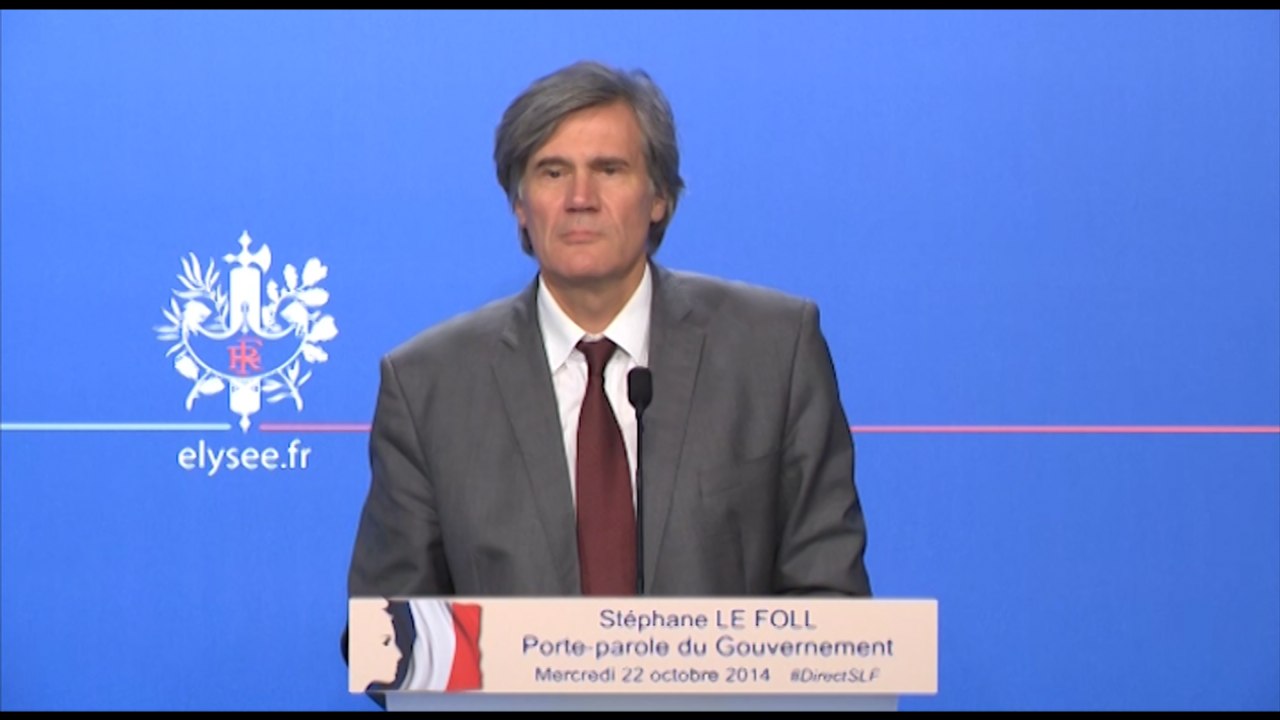 Compte rendu du Conseil des ministres du mercredi 22 octobre 2014