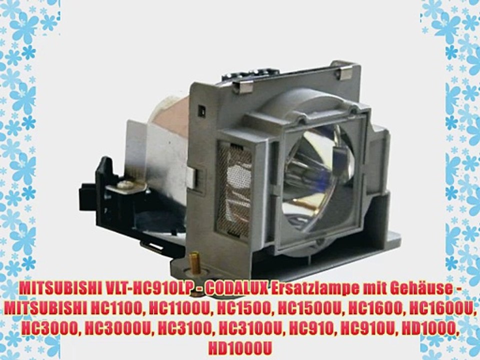 MITSUBISHI VLT-HC910LP - CODALUX Ersatzlampe mit Geh?use - MITSUBISHI HC1100 HC1100U HC1500
