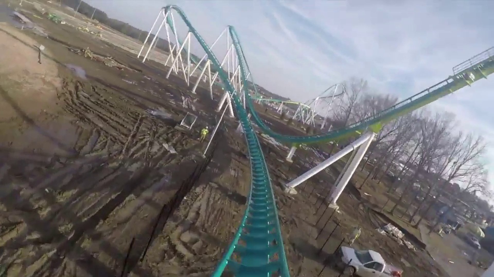 Incredible Fury325 Mega Rollercoaster test run in POV SCARY