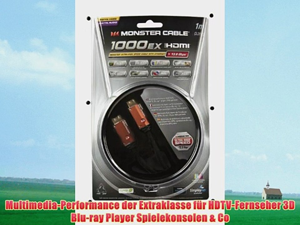 Monster Ultra High Speed HDMI Kabel 1000HDEXS mit Ethernet (2 Meter) 3D-f?hig