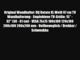 Original Wandhalter: DQ Rotate XL Wei? 97 cm TV Wandhalterung - Empfohlene TV-Gr??e: 15 - 32
