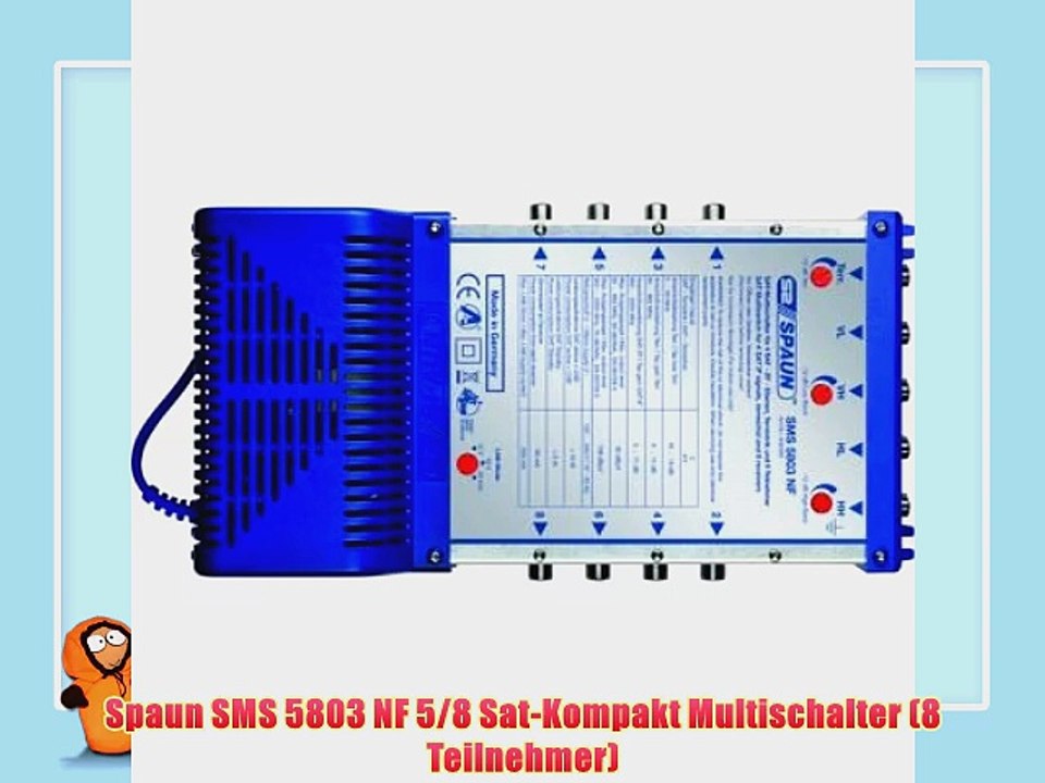 Spaun SMS 5803 NF 5/8 Sat-Kompakt Multischalter (8 Teilnehmer)