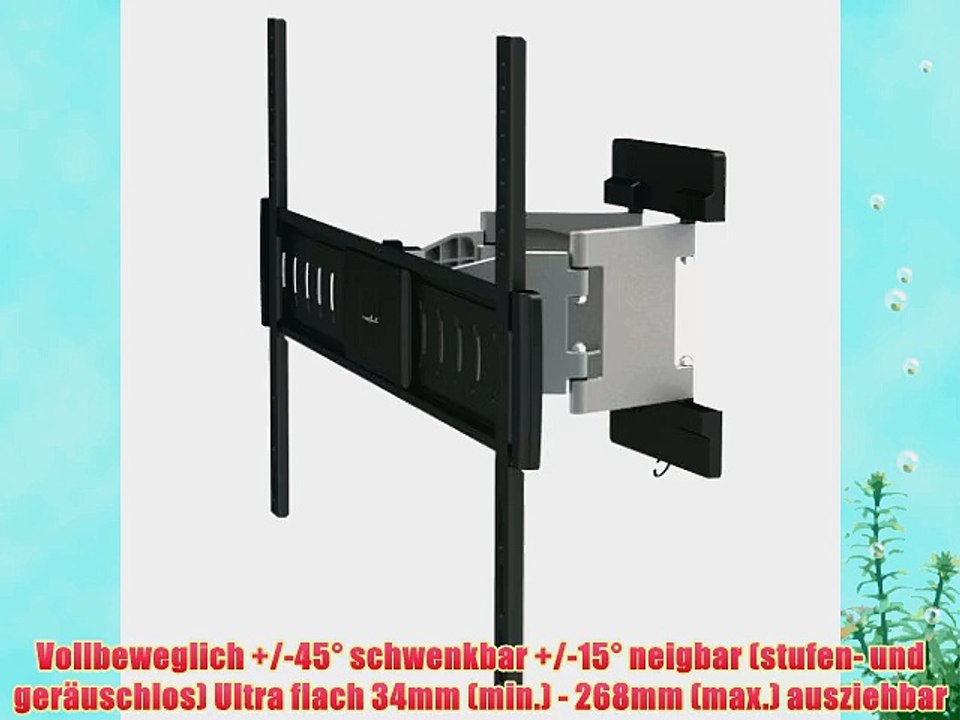 PureMounts TV Wandhalterung PM-Motion-65 - neigbar schwenkbar flach ausziehbar ultraslim f?r