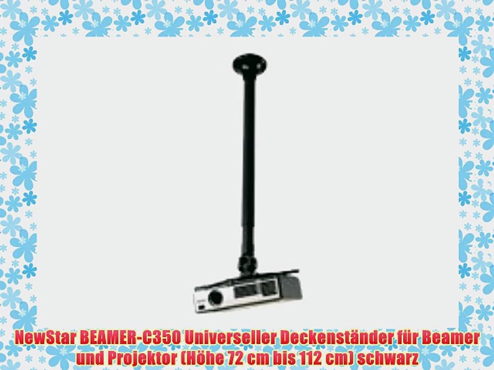 NewStar BEAMER-C350 Universeller Deckenst?nder f?r Beamer und Projektor (H?he 72 cm bis 112