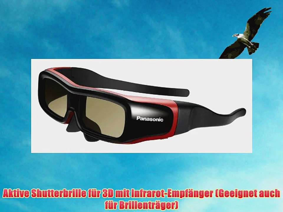Panasonic TY-EW3D2SE Aktive Shutterbrille f?r 3D Viera TV schwarz/rot Gr??e S