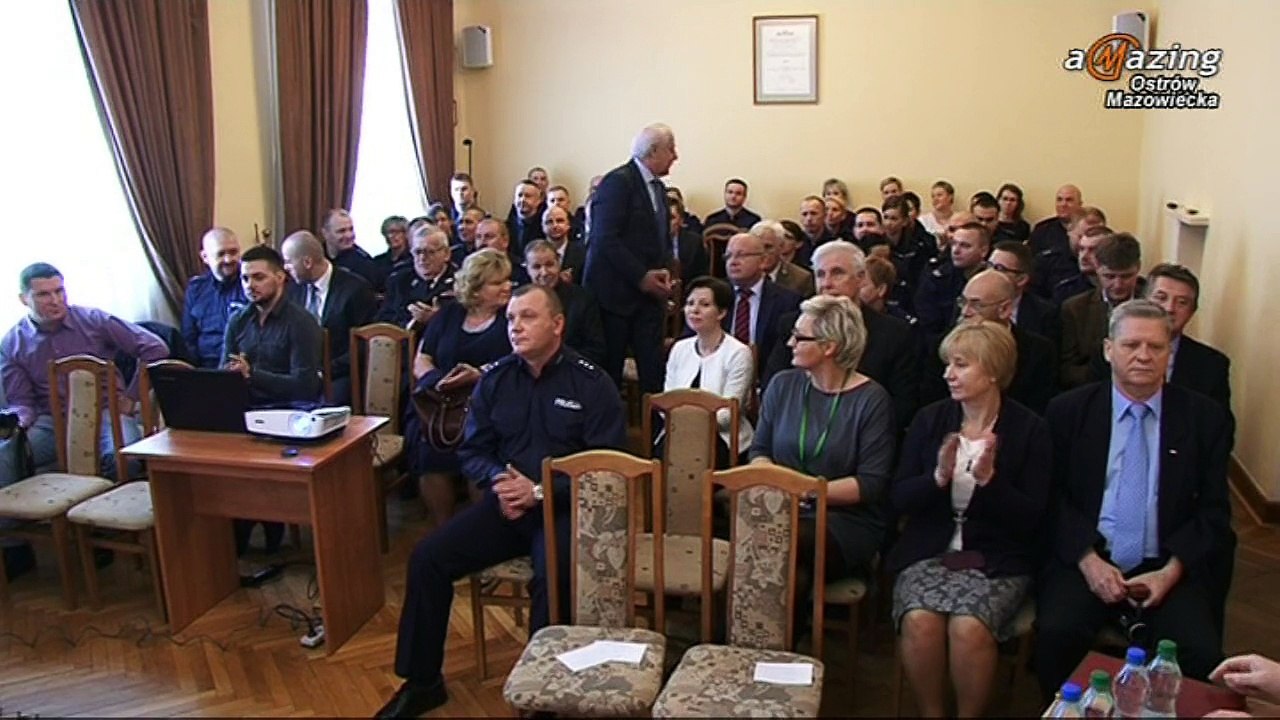Odprawa roczna policji Ostrów Mazowiecka 2015