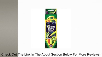 Crayola Extreme Colors Pencils, Set of 8 (CYO681120) Review