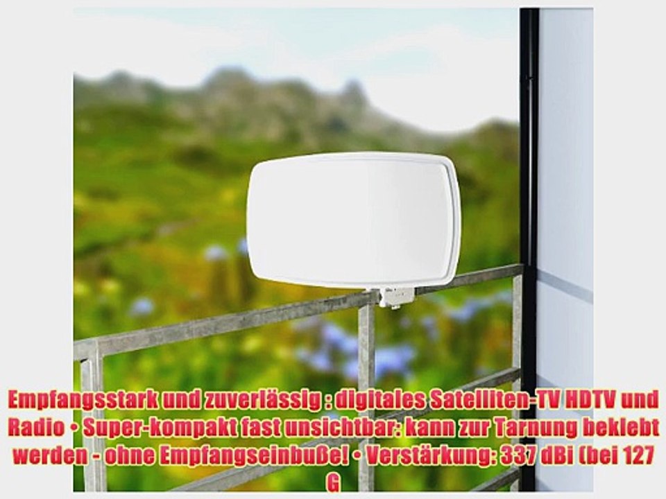 esoSAT Satelliten-Flachantenne FA-310.HD mit digitalem Single-LNB