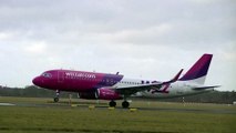 Wizz Air HA-LYD landing Groningen Airport Eelde