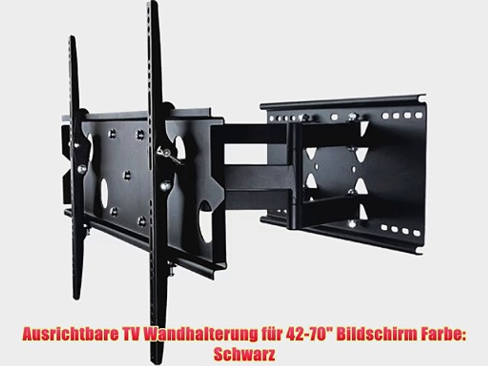 Ausrichtbare TV Wandhalterung f?r 42-70 Bildschirm Farbe: Schwarz