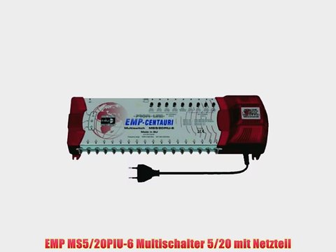 EMP MS5/20PIU-6 Multischalter 5/20 mit Netzteil
