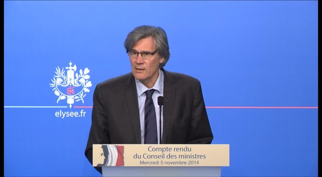 Compte rendu du Conseil des ministres du mercredi 5 novembre 2014