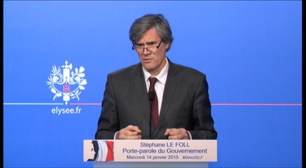 Compte rendu du Conseil des ministres du 14 janvier 2015