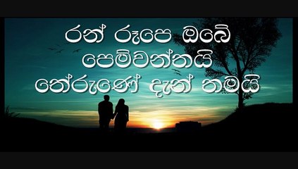 me desa mage pinwanthai (without voice) මේ දෑස මගේ පින්වන්තයි