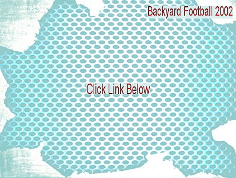 Backyard Football 2002 Full (Legit Download)