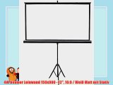 4W Beamer Leinwand 159x900 - 72 16:9 / Wei? Matt mit Stativ