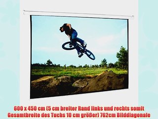 Beamer Leinwand 600x450cm Motor Public Viewing Projektor