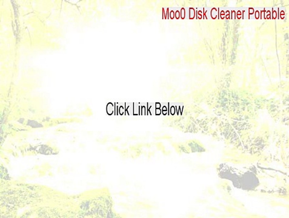 Moo0 Disk Cleaner Portable Full Download - Download Here 2015