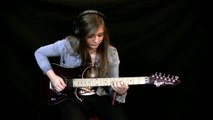 This 15 year-old girl is a real Guitar Hero! Dragon Force - Through The Fire And Flames cover