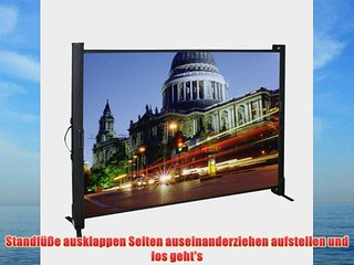Medium Tischleinwand LCD Mobil 107x76cm (Format 4:3)
