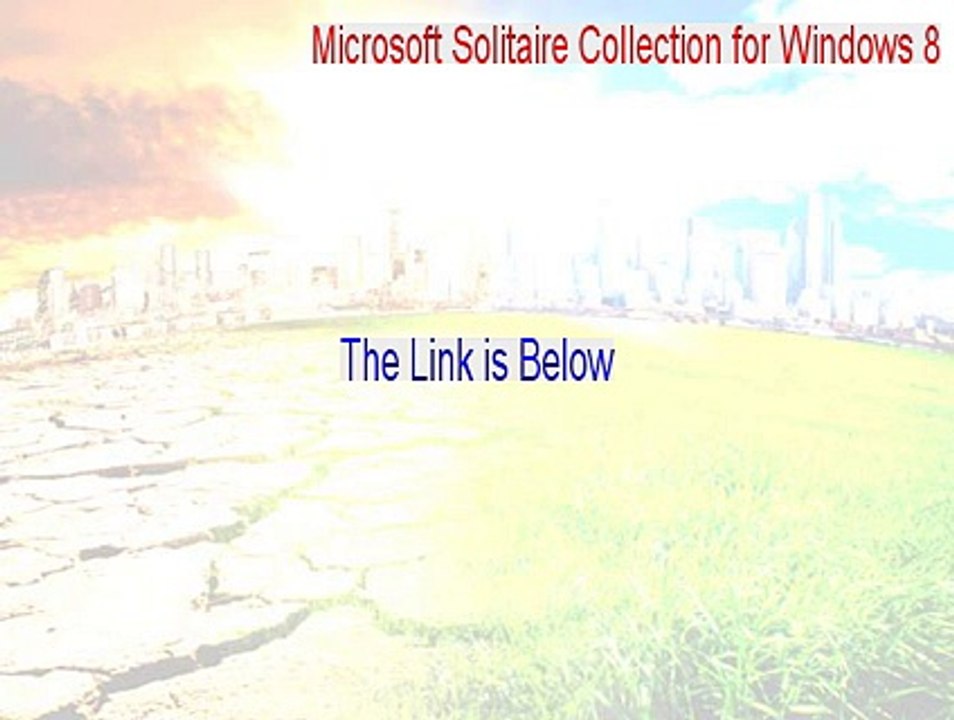 Microsoft Solitaire Collection for Windows 8 Crack (Instant Download 2015)