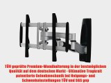 PureMounts TV Wandhalterung PM-Platinum-65 - Flach vollbeweglich schwenkbar neigbar f?r Fernseher