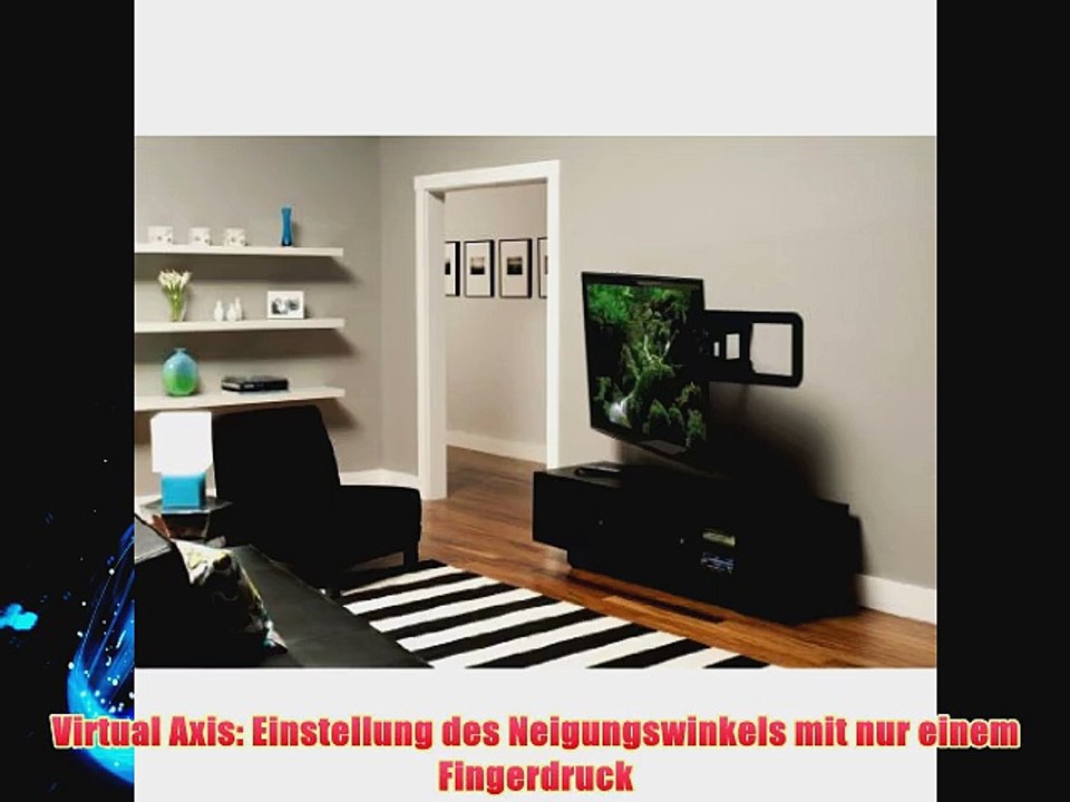 Sanus TV-Wandhalterung VLF320 f?r 94-175cm (37-70 Zoll) Fernseher (fix max. 5670 kg) schwarz