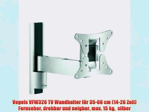 Vogels VFW326 TV Wandhalter f?r 35-66 cm (14-26 Zoll) Fernseher drehbar und neigbar max. 15