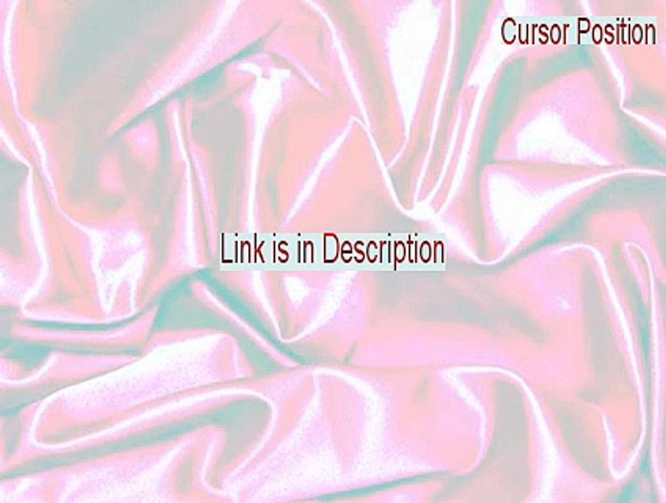 Cursor Position Full Download (Free Download)