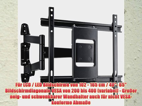 Vivanco WM 4735 Wandhalterung f?r LCD / LED-TV's bis max.165 cm (65 Zoll max.35 kg voll beweglich)