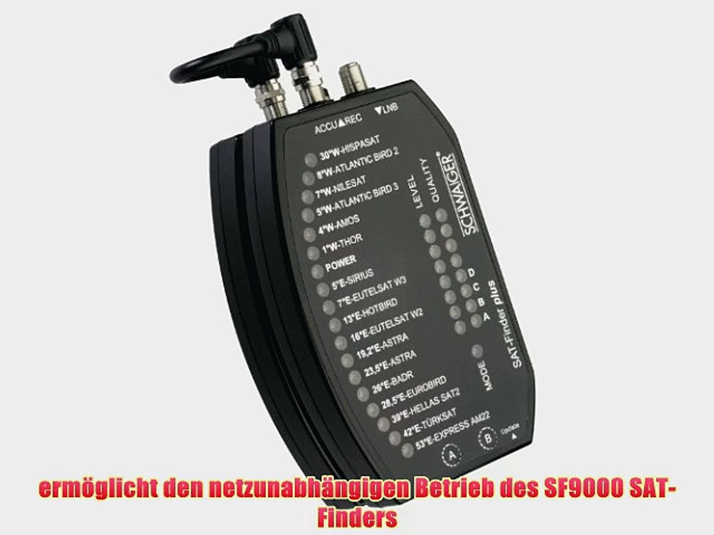Schwaiger SF9000AKKU Akku-Pack f?r SAT-Finder SF9000 - video Dailymotion