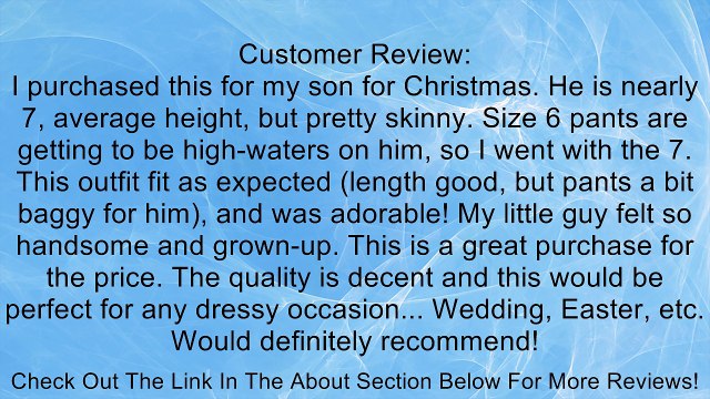 Nautica Little Boys' Four-Piece Pinstriped Dress Set Review